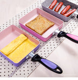 Justcook 13x18/15x18 CM Tamagoyaki Egg Rolls Pan Non-stick Steak Frying Pans General Use for Gas & Induction Cooker