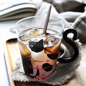 Meow - Glass Cat Mug