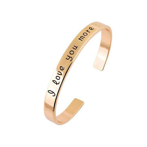 18k Gold Plated - I Love You More Bangle